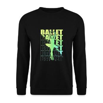 Ballet, Ballerina, Girl, Girl, Dancing - Unisex Sweatshirt - black - Front - Alina (178cm) & Michal (187cm)
