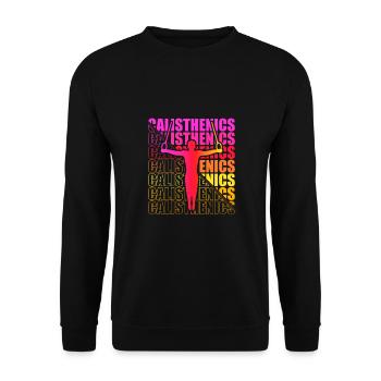 Motocross Enduro Motorcycle Freestyle Extreme Sport - Unisex Sweatshirt - black - Front - Alina (178cm) & Michal (187cm)