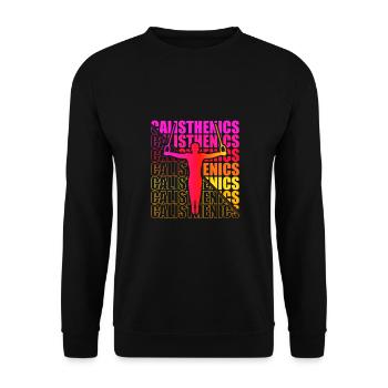 Motocross Enduro Motorcycle Freestyle Extreme Sport - Unisex Sweatshirt - black - Front - Alina (178cm) & Michal (187cm)