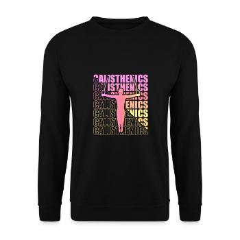 Motocross Enduro Motorcycle Freestyle Extreme Sport - Unisex Sweatshirt - black - Front - Alina (178cm) & Michal (187cm)