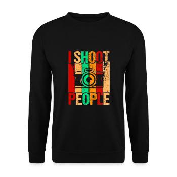 Photographie Photo Photographe Photographes! Photographes - Sweat-shirt Unisexe - noir - Devant - Alina (178cm) & Michal (187cm)