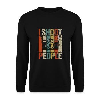 Photographie Photo Photographe Photographes! Photographes - Sweat-shirt Unisexe - noir - Devant - Alina (178cm) & Michal (187cm)