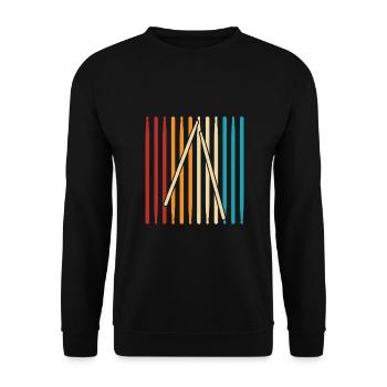 Drummers Drummers Drummers Drummers - Unisex Sweatshirt - black - Front - Alina (178cm) & Michal (187cm)