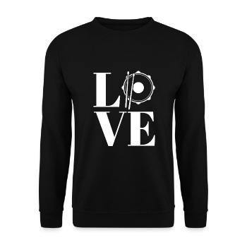 Drummers Drummers Drummers Drummers - Unisex Sweatshirt - black - Front - Alina (178cm) & Michal (187cm)