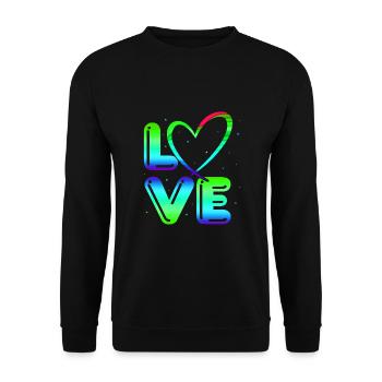 80s Retro CostumeTheme Party Costume 90s Party - Unisex Sweatshirt - black - Front - Alina (178cm) & Michal (187cm)