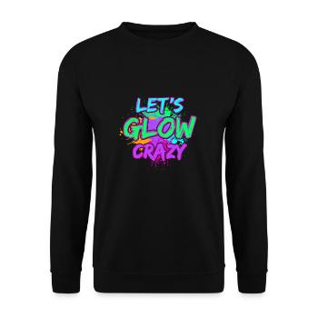 80s Retro CostumeTheme Party Costume 90s Party - Unisex Sweatshirt - black - Front - Alina (178cm) & Michal (187cm)