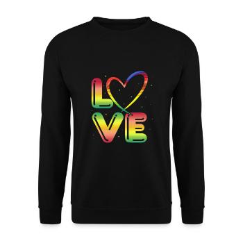 80s Retro CostumeTheme Party Costume 90s Party - Unisex Sweatshirt - black - Front - Alina (178cm) & Michal (187cm)