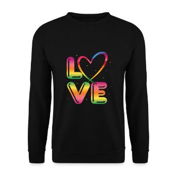 80s Retro CostumeTheme Party Costume 90s Party - Unisex Sweatshirt - black - Front - Alina (178cm) & Michal (187cm)