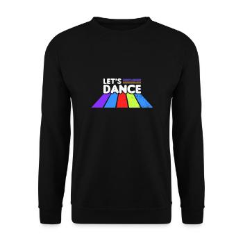 80s Retro CostumeTheme Party Costume 90s Party - Unisex Sweatshirt - black - Front - Alina (178cm) & Michal (187cm)