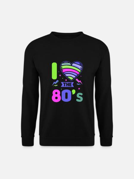80er Jahre Retro KostümMottoparty Kostüm 90s Party - Unisex Pullover - Schwarz