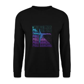 Pole Dance Dancer, Pole Dance, Pole Dancing - Unisex Sweatshirt - black - Front - Alina (178cm) & Michal (187cm)