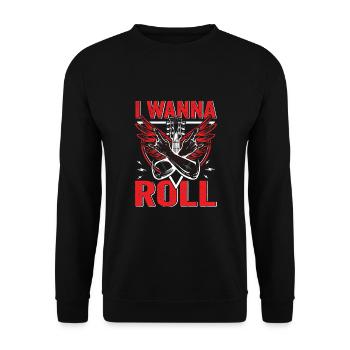 Rock 'n' Roll Music, Dancing, Concert, Festival - Unisex Sweatshirt - black - Front - Alina (178cm) & Michal (187cm)