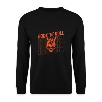 Rock 'n' Roll Music, Dancing, Concert, Festival - Unisex Sweatshirt - black - Front - Alina (178cm) & Michal (187cm)