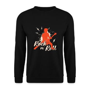 Rock 'n' Roll Music, Dancing, Concert, Festival - Unisex Sweatshirt - black - Front - Alina (178cm) & Michal (187cm)