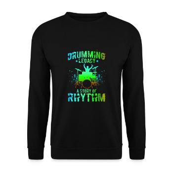 Rock 'n' Roll Music, Dancing, Concert, Festival - Unisex Sweatshirt - black - Front - Alina (178cm) & Michal (187cm)