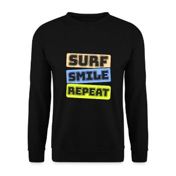 Surf, kitesurf, wakeboard, beach surfers - Sweat-shirt Unisexe - noir - Devant - Alina (178cm) & Michal (187cm)