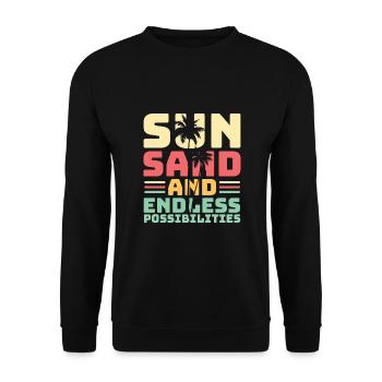 Surf, kitesurf, wakeboard, beach surfers - Sweat-shirt Unisexe - noir - Devant - Alina (178cm) & Michal (187cm)