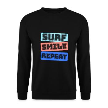 Surf, kitesurf, wakeboard, beach surfers - Sweat-shirt Unisexe - noir - Devant - Alina (178cm) & Michal (187cm)