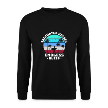 Surf, kitesurf, wakeboard, beach surfers - Sweat-shirt Unisexe - noir - Devant - Alina (178cm) & Michal (187cm)
