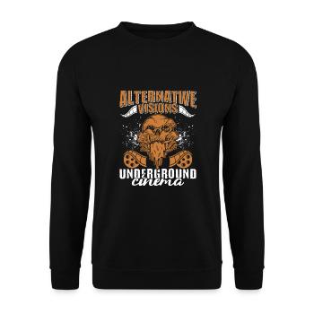 Underground Film, Independent Cinema, Horror - Unisex Pullover - Schwarz - Vorne - Alina (178cm) & Michal (187cm)