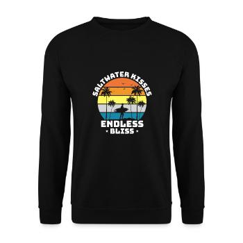 Surf, kitesurf, wakeboard, beach surfers - Sweat-shirt Unisexe - noir - Devant - Alina (178cm) & Michal (187cm)