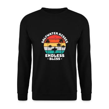 Surf, kitesurf, wakeboard, beach surfers - Sweat-shirt Unisexe - noir - Devant - Alina (178cm) & Michal (187cm)