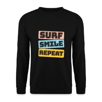 Surf, kitesurf, wakeboard, beach surfers - Sweat-shirt Unisexe - noir - Devant - Alina (178cm) & Michal (187cm)