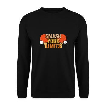 Table Tennis Ping Pong Player Club Club Outfit! - Sweat-shirt Unisexe - noir - Devant - Alina (178cm) & Michal (187cm)