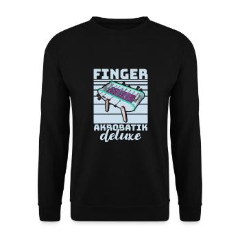 Foosball Gift Fans Wuzler Foosball - Unisex Sweatshirt - black - Front - Alina (178cm) & Michal (187cm)