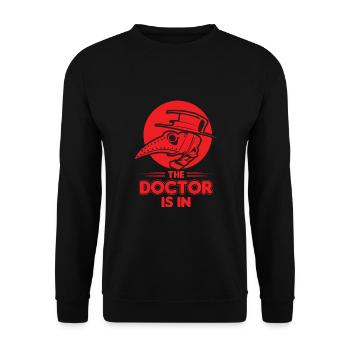 Arzt, Mediziner, Medizin Student, Sponsion - Unisex Pullover - Schwarz - Vorne - Alina (178cm) & Michal (187cm)