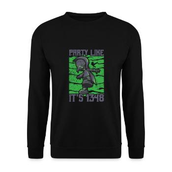 Arzt, Mediziner, Medizin Student, Sponsion - Unisex Pullover - Schwarz - Vorne - Alina (178cm) & Michal (187cm)