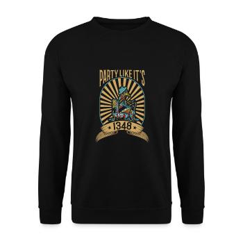 Arzt, Mediziner, Medizin Student, Sponsion - Unisex Pullover - Schwarz - Vorne - Alina (178cm) & Michal (187cm)