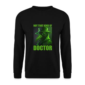 Horror Plague Doctor Film Festival Halloween Zombie - Unisex Sweatshirt - black - Front - Alina (178cm) & Michal (187cm)
