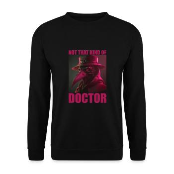 Horror Plague Doctor Film Festival Halloween Zombie - Unisex Sweatshirt - black - Front - Alina (178cm) & Michal (187cm)