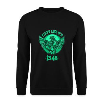 Arzt, Mediziner, Medizin Student, Sponsion - Unisex Pullover - Schwarz - Vorne - Alina (178cm) & Michal (187cm)