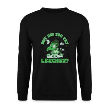 Arzt, Mediziner, Medizin Student, Sponsion - Unisex Pullover - Schwarz - Vorne - Alina (178cm) & Michal (187cm)
