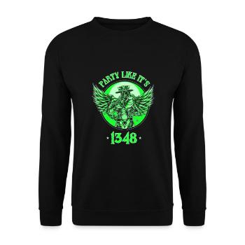 Arzt, Mediziner, Medizin Student, Sponsion - Unisex Pullover - Schwarz - Vorne - Alina (178cm) & Michal (187cm)