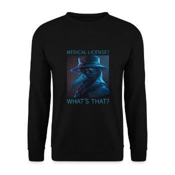 Arzt, Mediziner, Medizin Student, Sponsion - Unisex Pullover - Schwarz - Vorne - Alina (178cm) & Michal (187cm)
