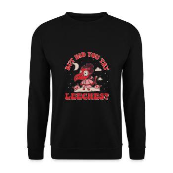 Horror Plague Doctor Film Festival Halloween Zombie - Unisex Sweatshirt - black - Front - Alina (178cm) & Michal (187cm)
