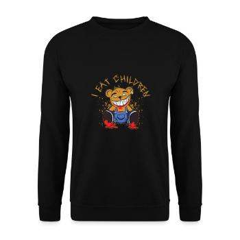 Horror Clown Horror Film Festival + Halloween - Unisex Sweatshirt - black - Front - Alina (178cm) & Michal (187cm)