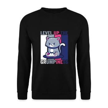 Jeux, Jeux d’argent, Jeux vidéo, Gamer - Sweat-shirt Unisexe - noir - Devant - Alina (178cm) & Michal (187cm)