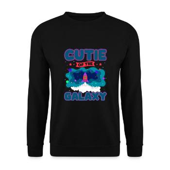 Mignon de la galaxie! Fille mignonne, enfants, petite fille - Sweat-shirt Unisexe - noir - Devant - Alina (178cm) & Michal (187cm)