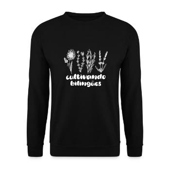 Maestra Wild Flowers Cultivando Bilingues Spanish - Unisex Sweatshirt - black - Front - Alina (178cm) & Michal (187cm)