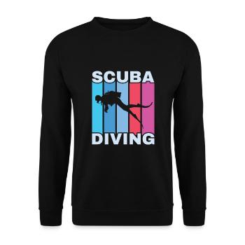 Plongée sous-marine, Plongée sous-marine, Vacances Sea Diver - Sweat-shirt Unisexe - noir - Devant - Alina (178cm) & Michal (187cm)