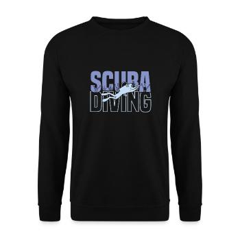Scuba Diving, Scuba Diving, Holiday Sea Diver - Unisex Sweatshirt - black - Front - Alina (178cm) & Michal (187cm)