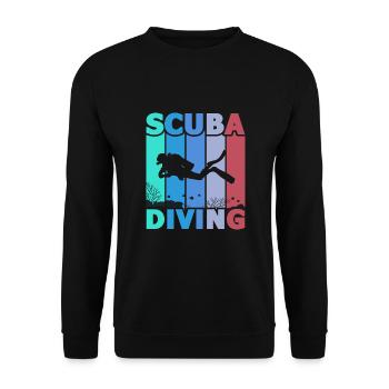 Scuba Diving, Scuba Diving, Holiday Sea Diver - Unisex Sweatshirt - black - Front - Alina (178cm) & Michal (187cm)
