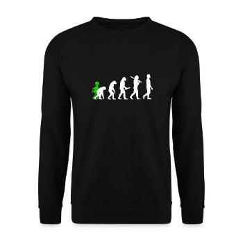 Alien, OVNI, UAP, Espace, Objet volant de l’espace - Sweat-shirt Unisexe - noir - Devant - Alina (178cm) & Michal (187cm)
