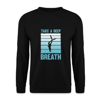 Plongée, Apnée, Apnée No Limit Apnée - Sweat-shirt Unisexe - noir - Devant - Alina (178cm) & Michal (187cm)
