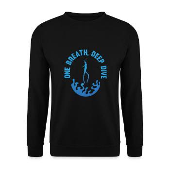 Tauchen, Gerätetauchen, Urlaub Meer Taucher - Unisex Pullover - Schwarz - Vorne - Alina (178cm) & Michal (187cm)