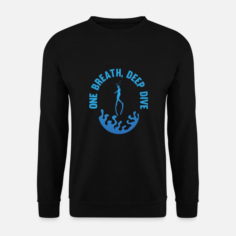 Tauchen, Gerätetauchen, Urlaub Meer Taucher - Unisex Pullover - Schwarz